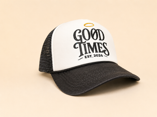 GØT Sponge Trucker Hat - Galaxy Black/White