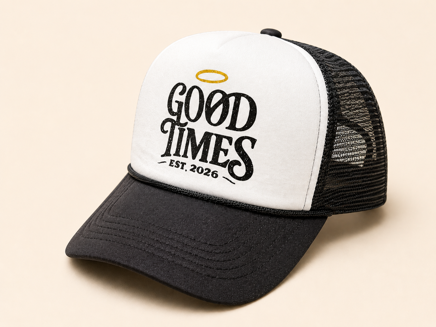 GØT Sponge Trucker Hat - Galaxy Black/White